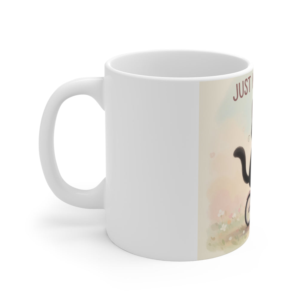 JUST KEEP GOING Cat Mug 11oz