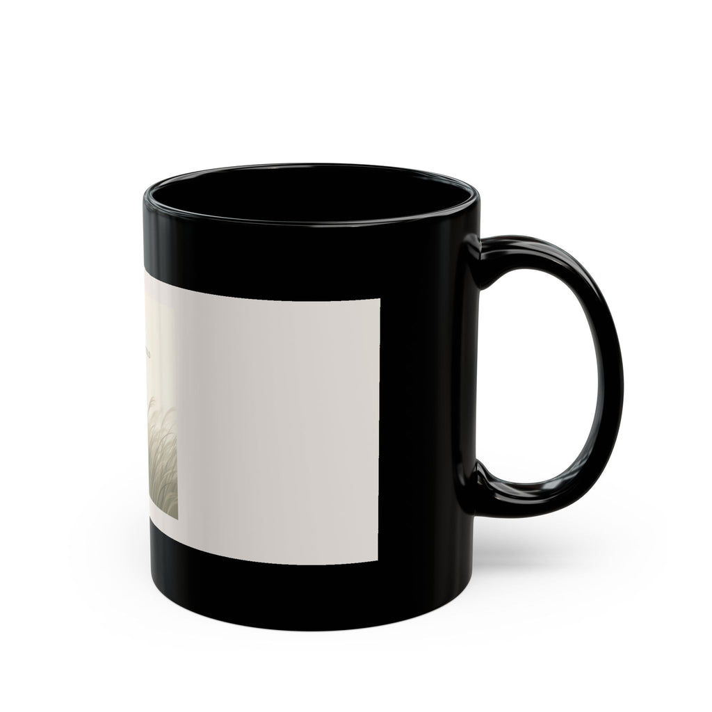 "LET THINGS UNFOLD" Black Cat Black Mug | College Girl Gift | Fashion | KayKay Classics