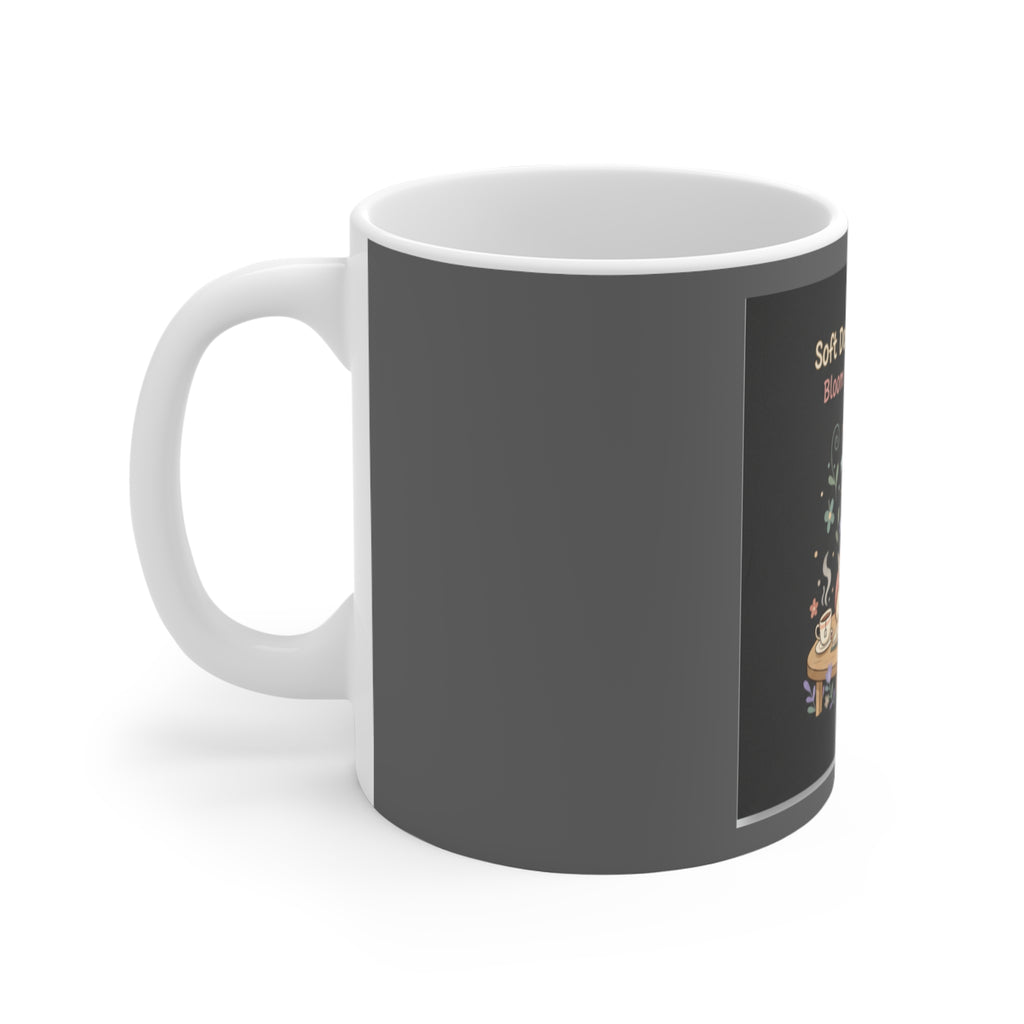 Duck In A Cardigan Mug 11oz – Soft Doesnt Mean Weak Bloom at Your Own