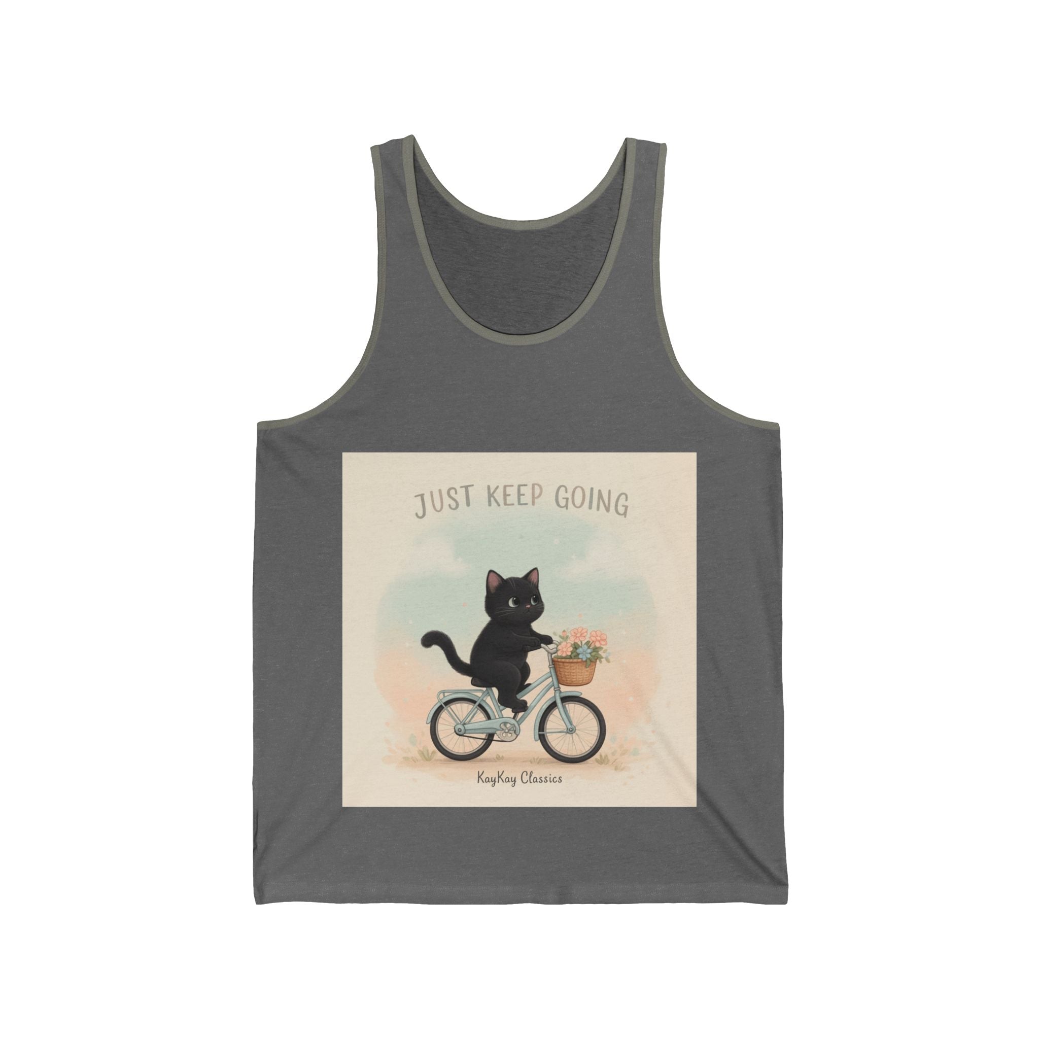 "Design" Black Cat Tank Top | College Girl Gift | Fashion | KayKay Classics