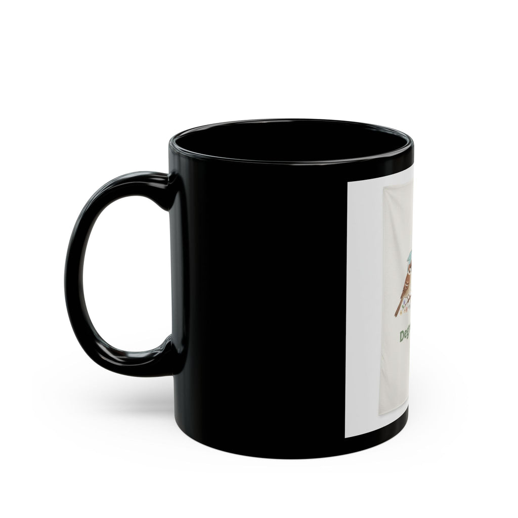 Degree Loading Sparrow Black Mug 11oz