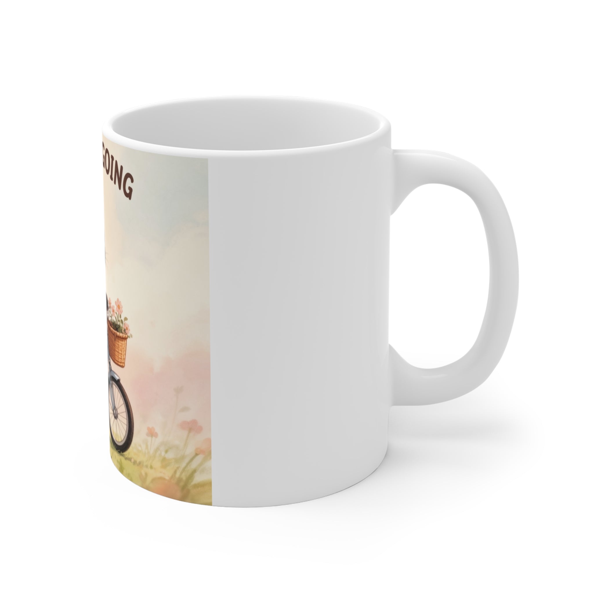 JUST KEEP GOING Cat Mug 11oz