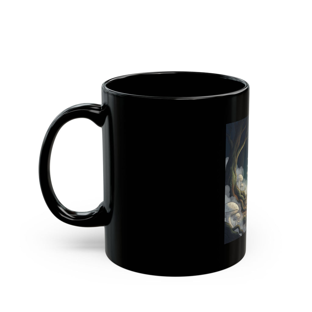 Gentle Strength Dragon Black Mug 11oz