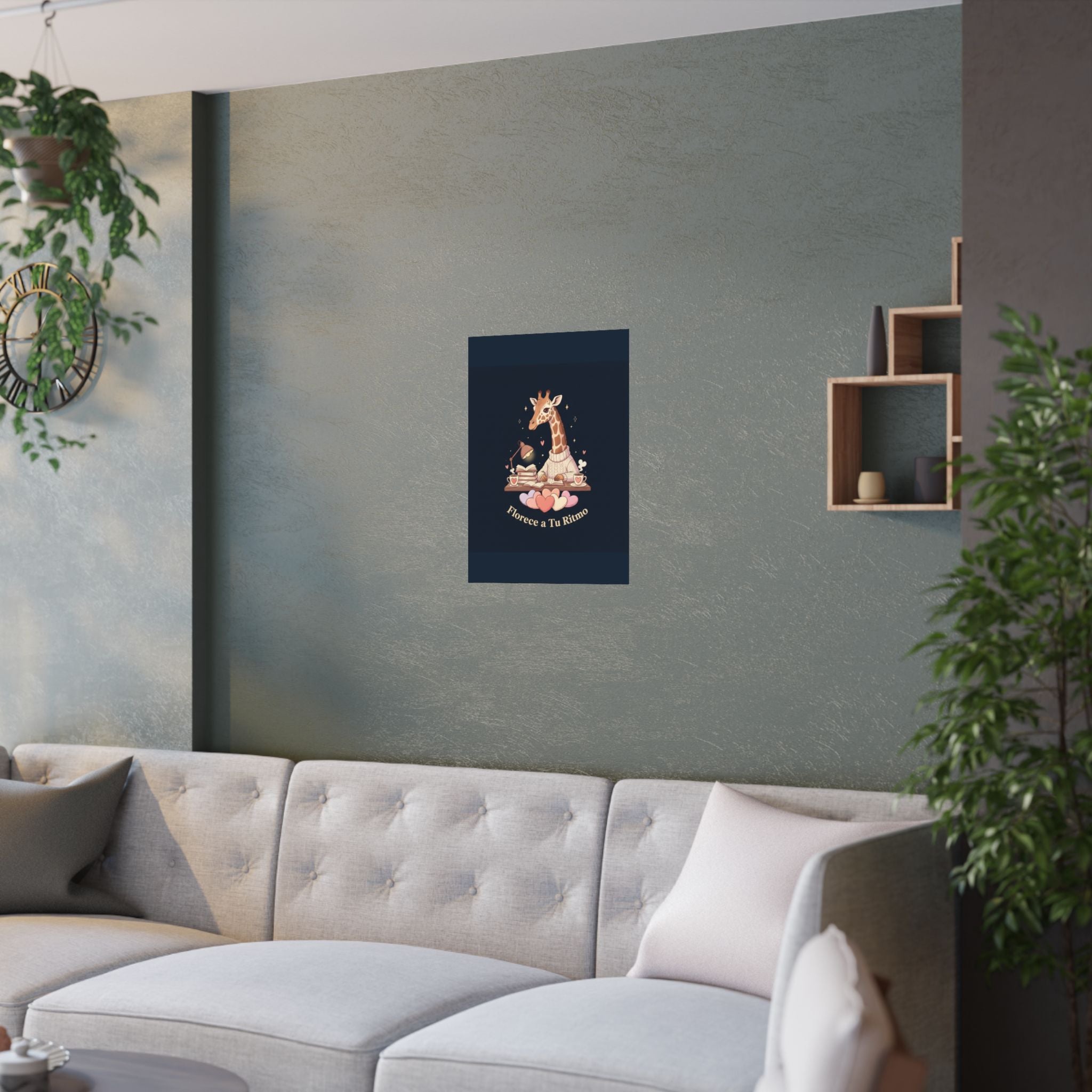 Florece a Tu Ritmo Giraffe Poster