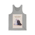 "YOU'RE NEVER TOO MUCH" Black Cat Tank Top | College Girl Gift | Fashion | KayKay Classics