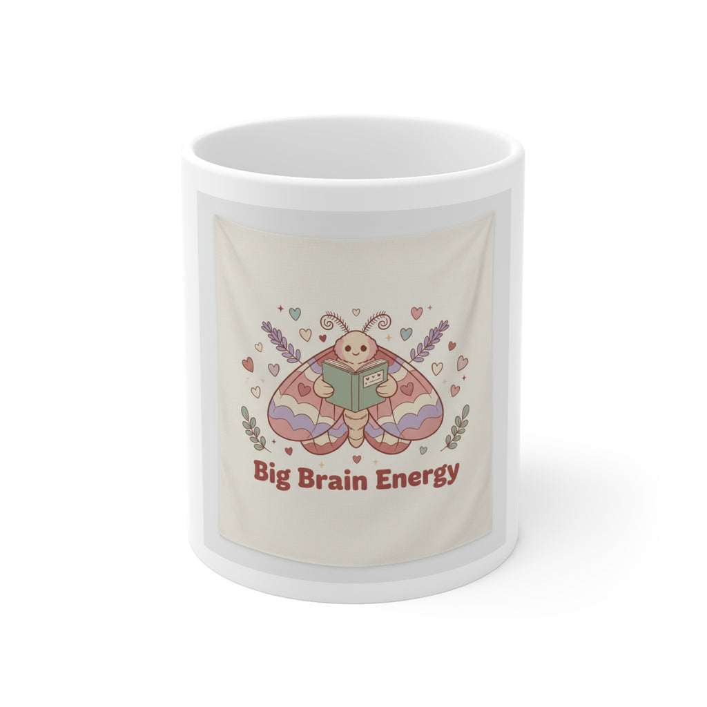 Big Brain Energy Moth Mug 11oz