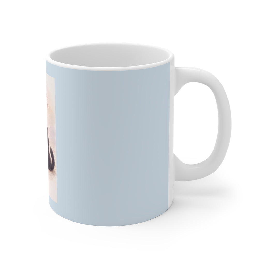 "YOU'RE NEVER TOO MUCH" Black Cat Mug | College Girl Gift | Fashion | KayKay Classics