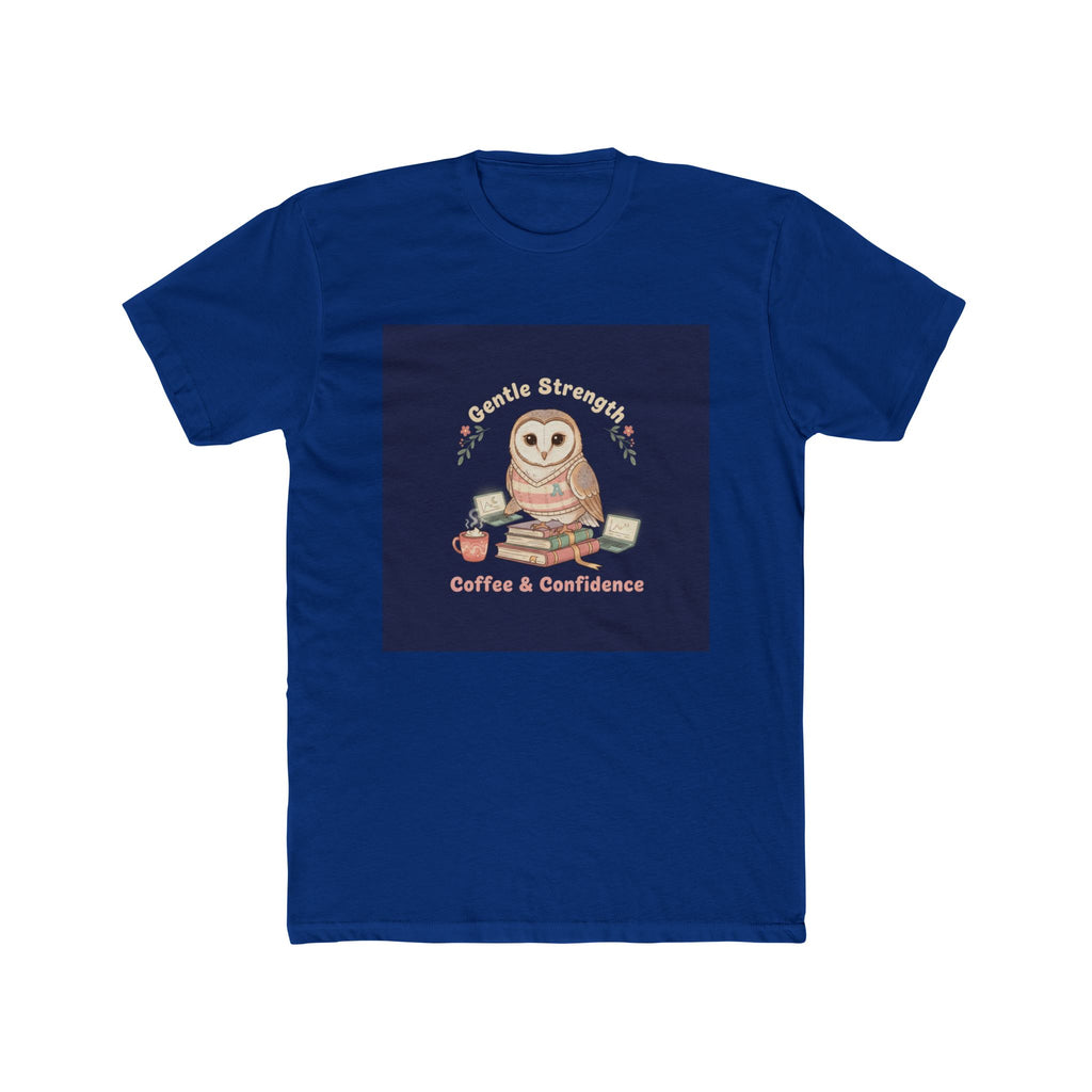 Owl Unisex Tee – Gentle Strength Coffee Confidence