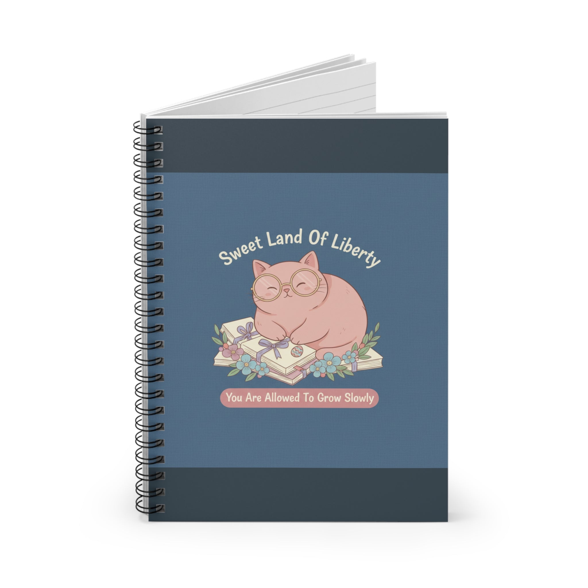 Cat Spiral Notebook – Sweet Land of Liberty