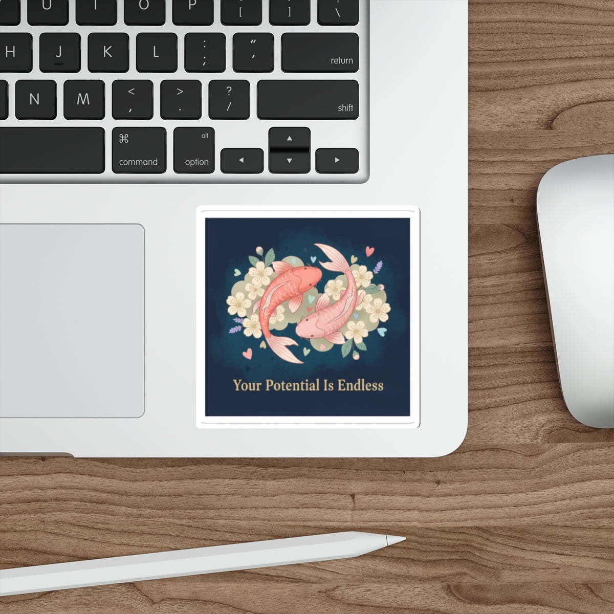 Koi Die-Cut Sticker – Your Potential is Endless