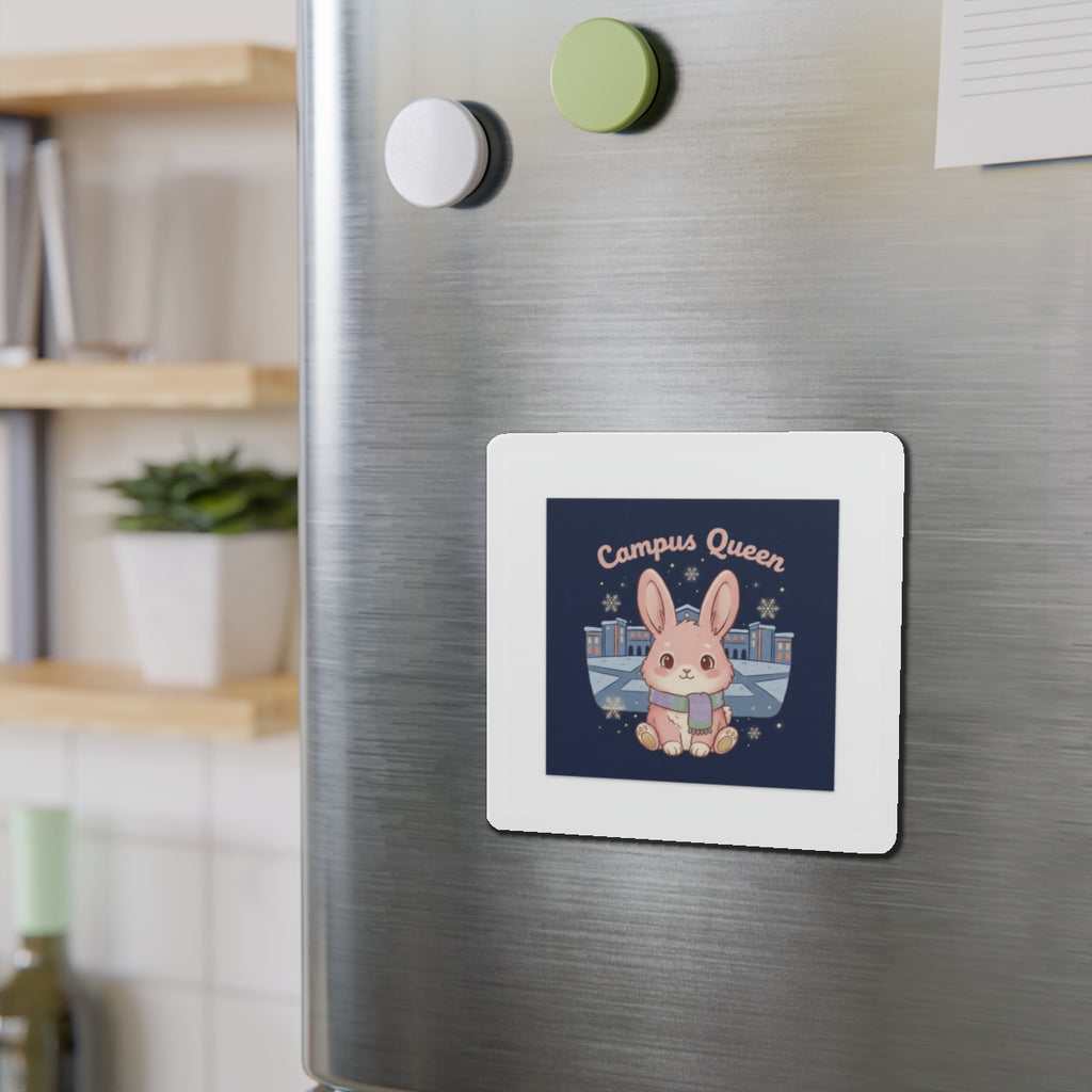Rabbit Die-Cut Magnet – Campus Queen