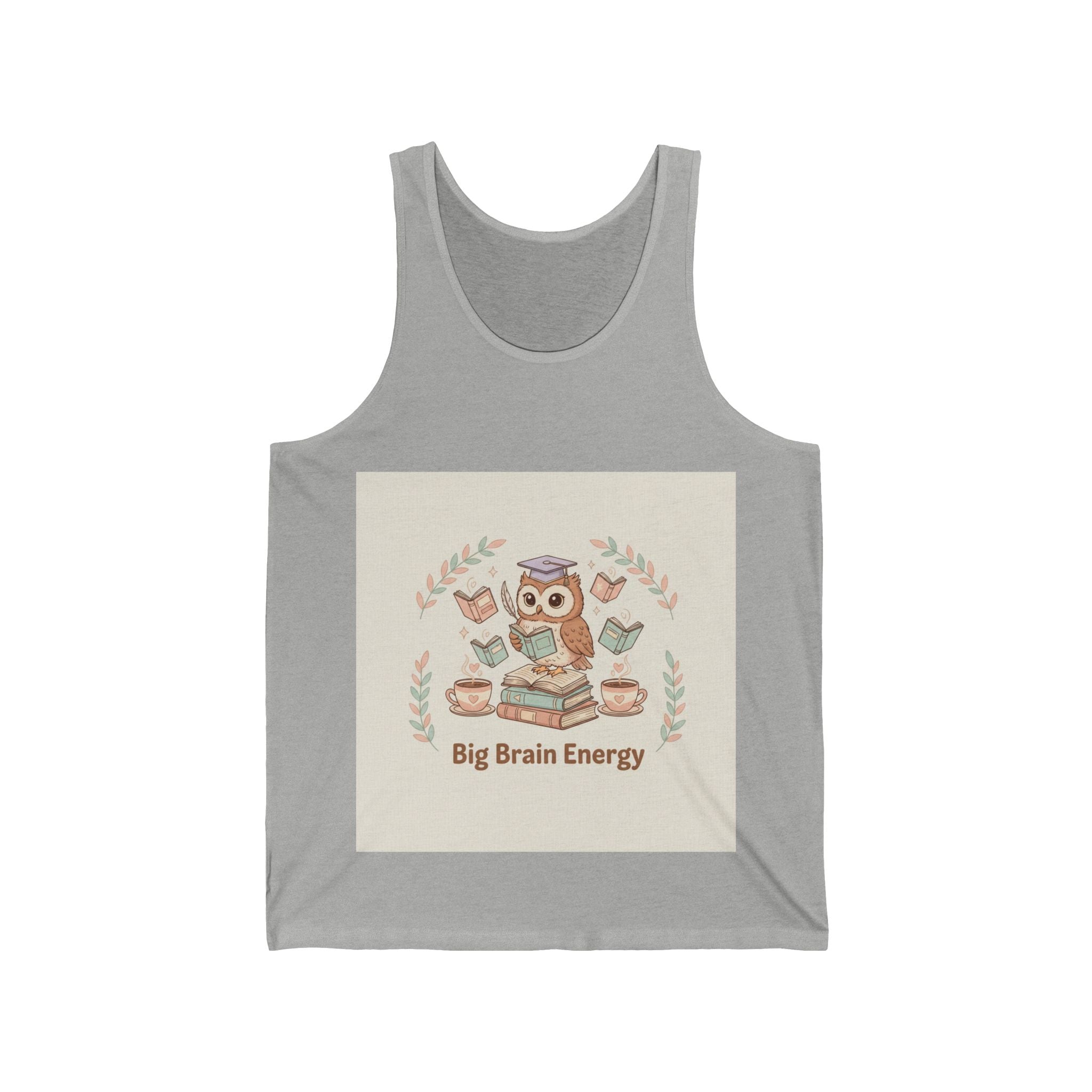 Big Brain Energy Owl Tank Top