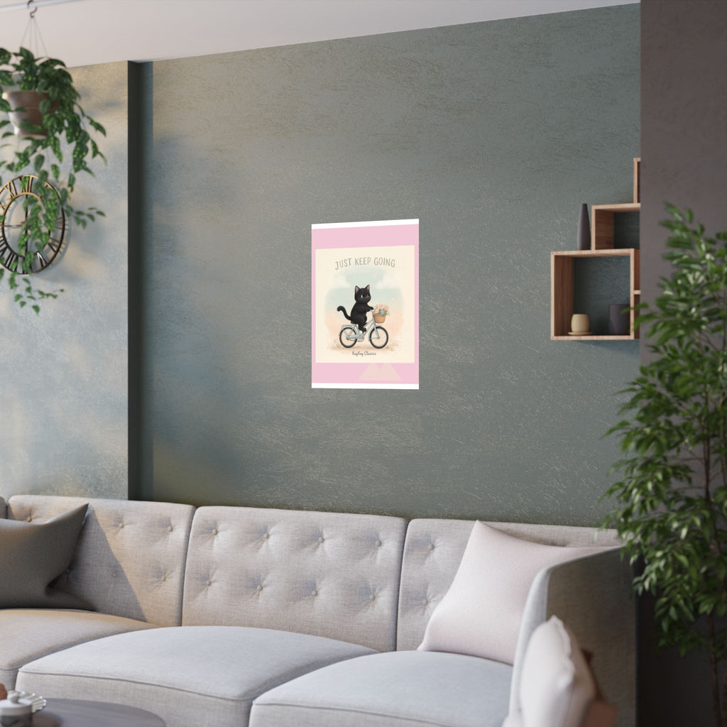 "Design" Black Cat Poster | College Girl Gift | Fashion | KayKay Classics