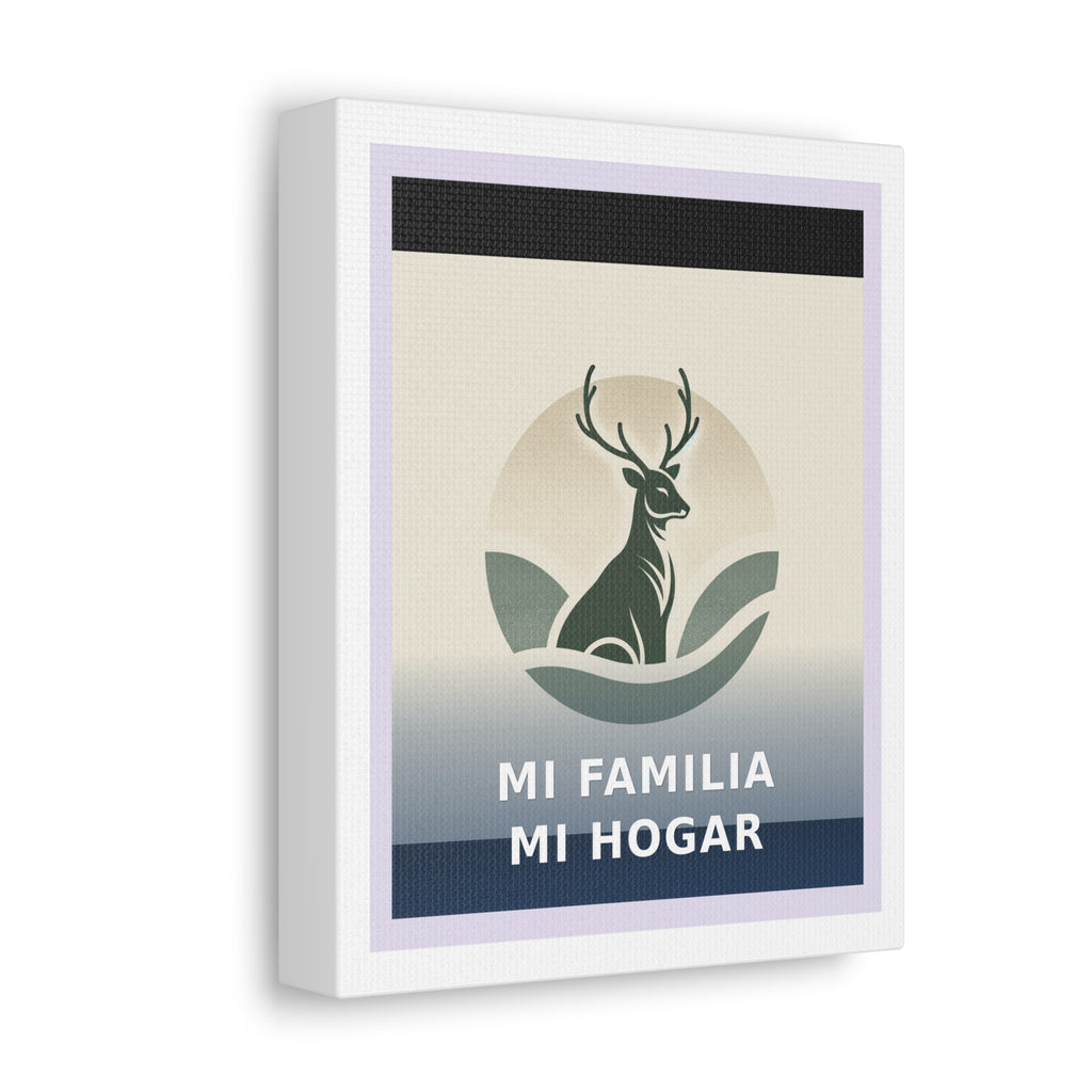 "Mi familia, mi hogar" Black Cat Canvas | College Girl Gift | Fashion | KayKay Classics