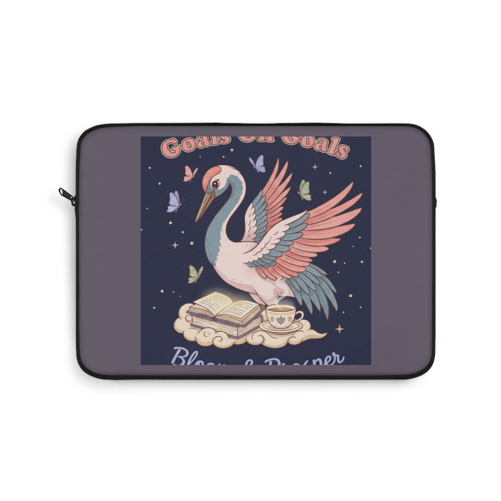 Crane Laptop Sleeve – Goals on Goals Bloom Prosper