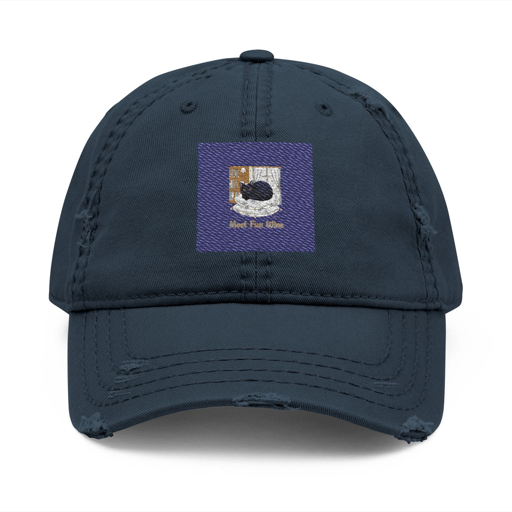 Black Cat Dad Hat – Most Fun Wins