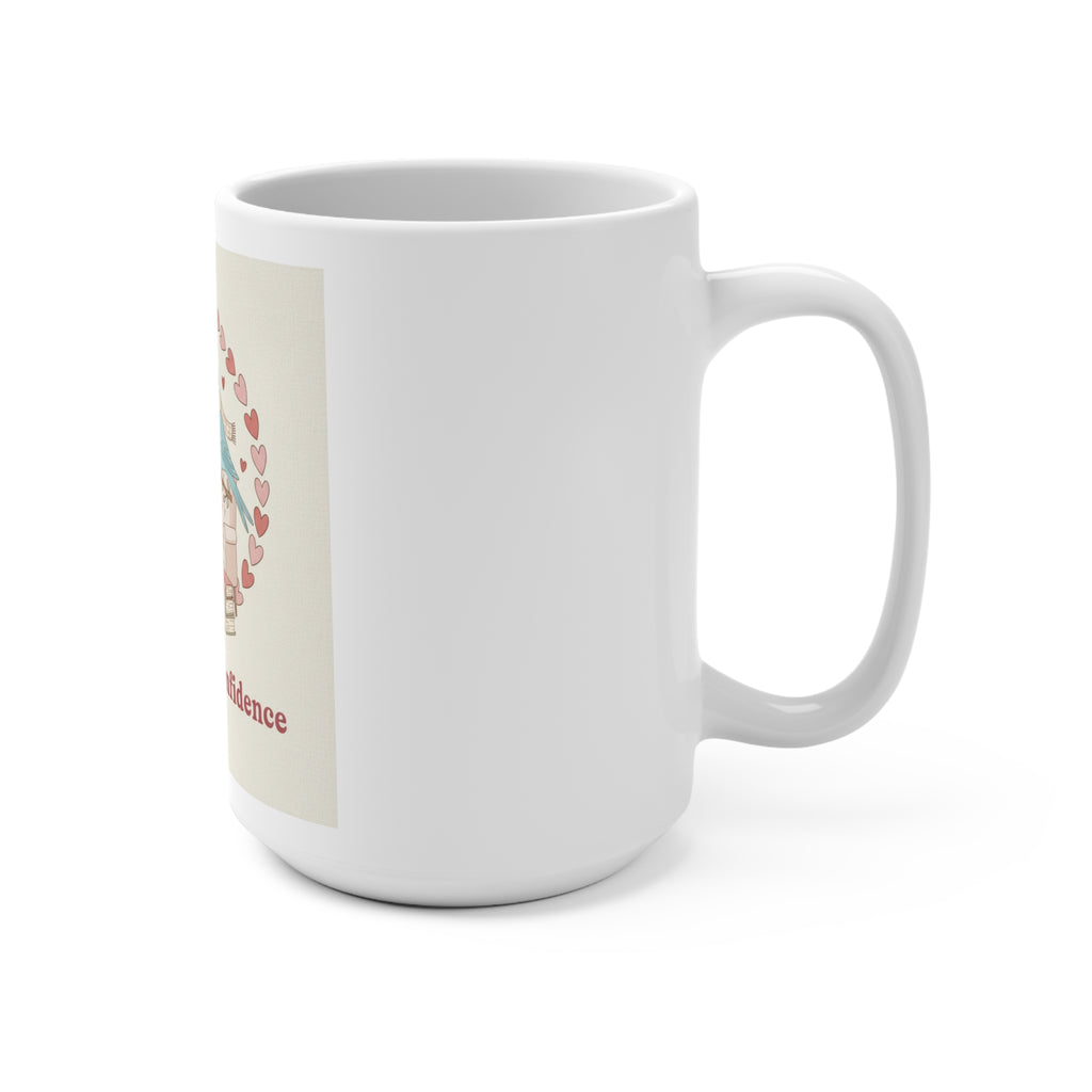 Coffee And Confidence Birds Mug 15oz