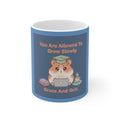 Hamster With Laptop Mug 11oz – You Are Allowed to Grow Slowly Grace and