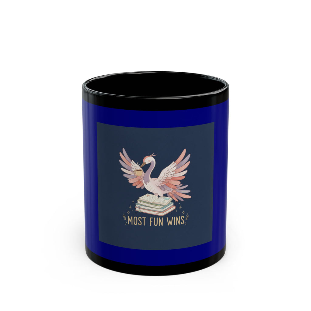 Crane Black Mug 11oz – Most Fun Wins