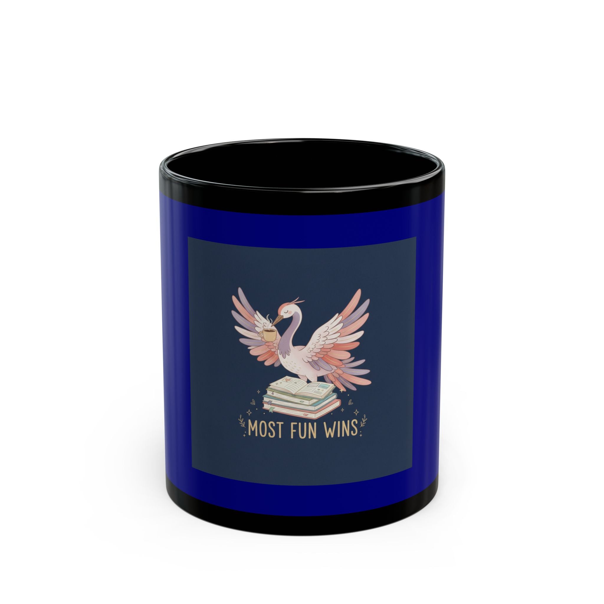 Crane Black Mug 11oz – Most Fun Wins