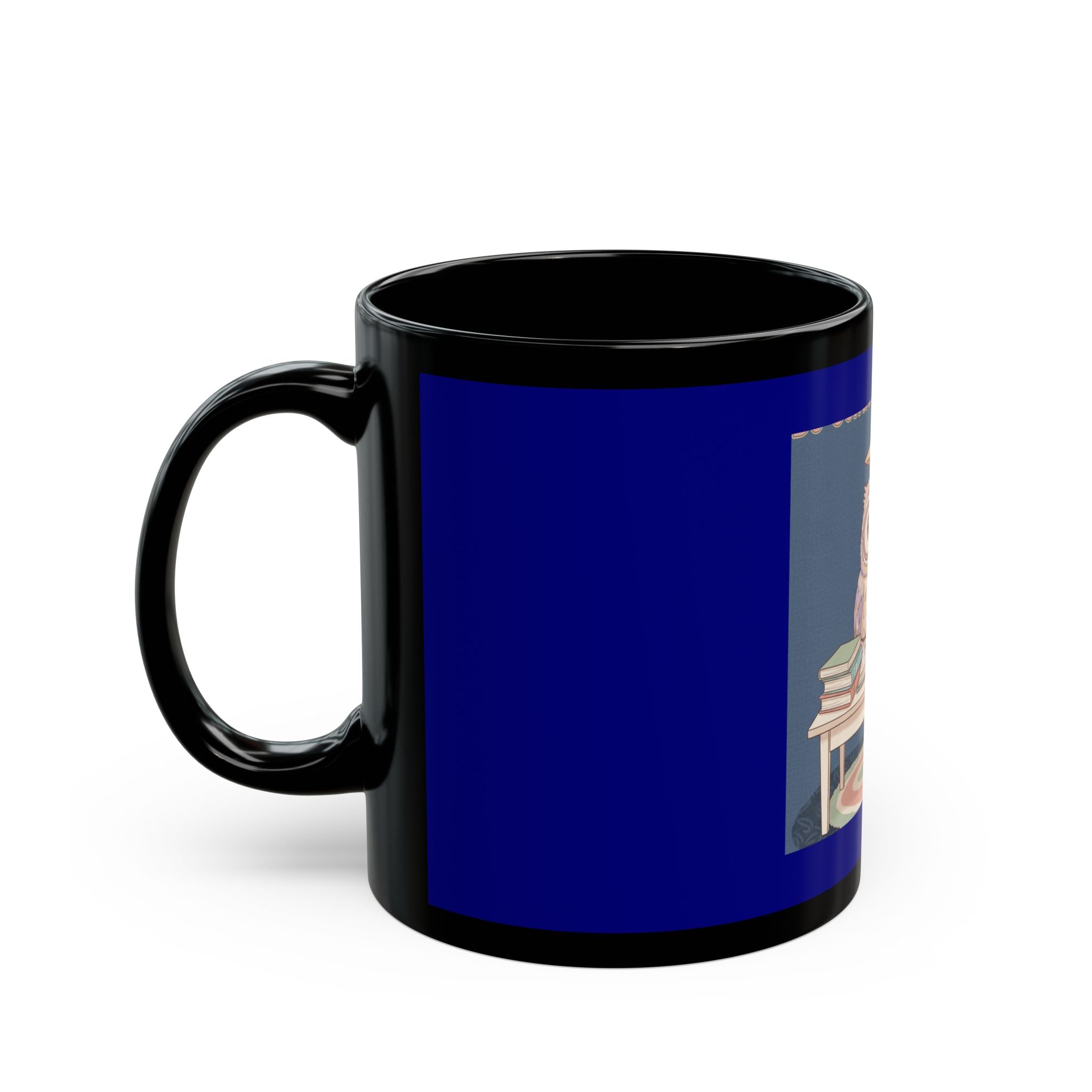 Owl Black Mug 11oz – Be Gentle With Yourself