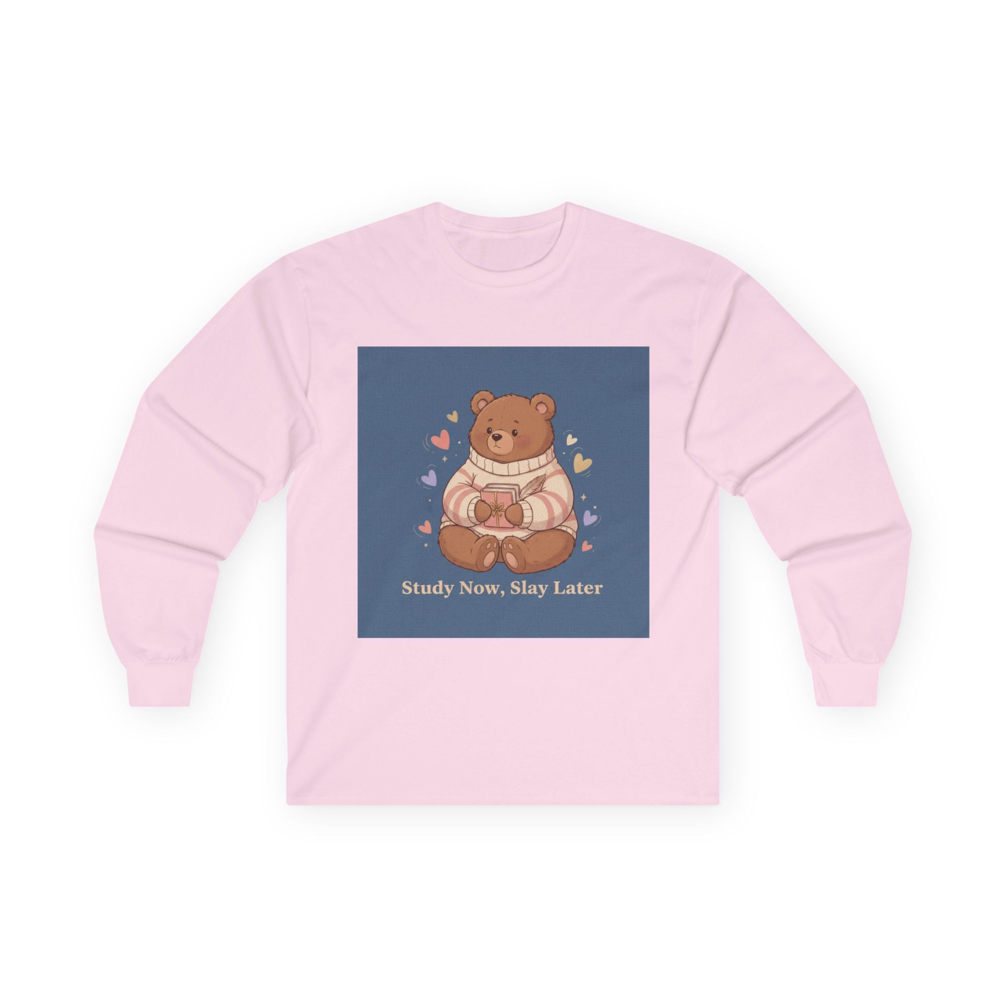 Bear Long Sleeve Tee – Study Now Slay Later