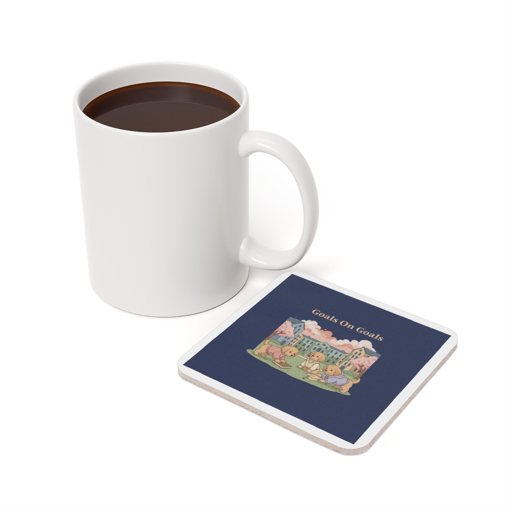 Goals on Goals Cork Coaster – Room Decor