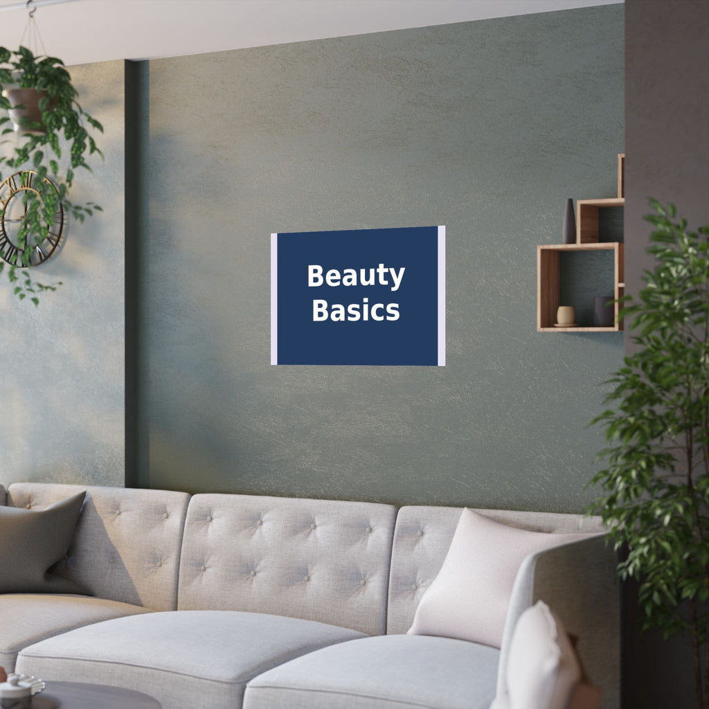 "Beauty Basics" Black Cat Poster | College Girl Gift | Fashion | KayKay Classics