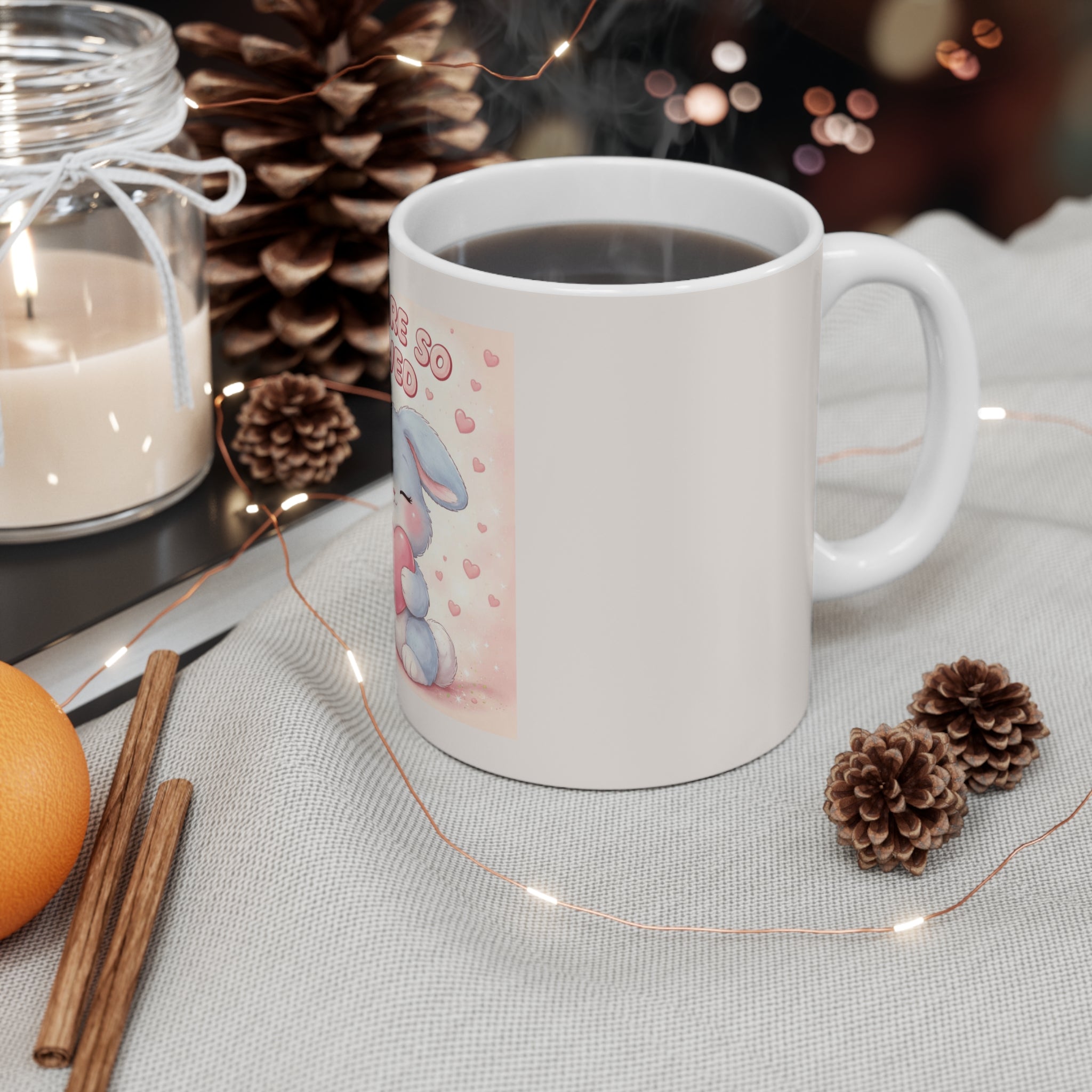 "YOU ARE SO LOVED" Black Cat Mug | College Girl Gift | Fashion | KayKay Classics