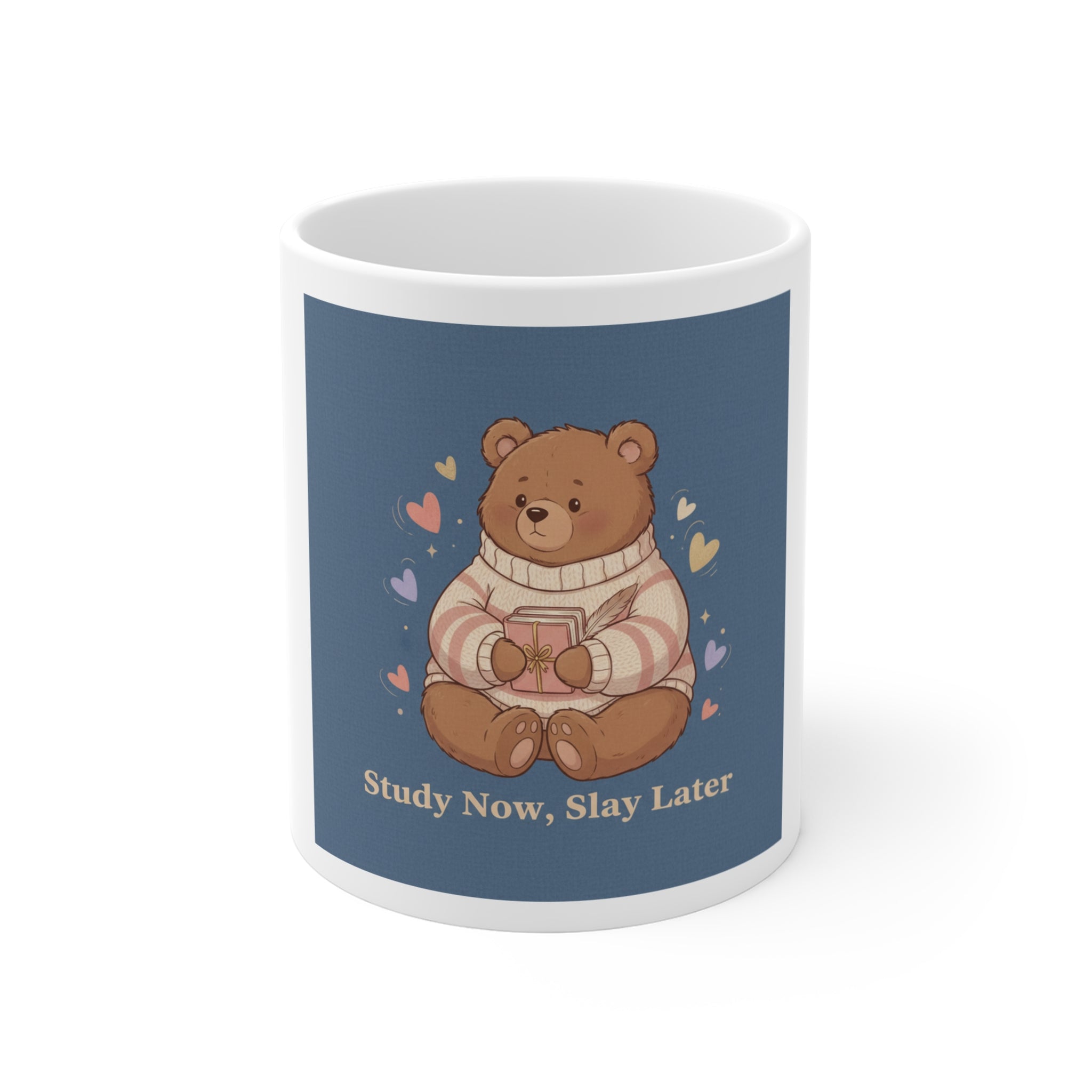 Bear Mug 11oz – Study Now Slay Later