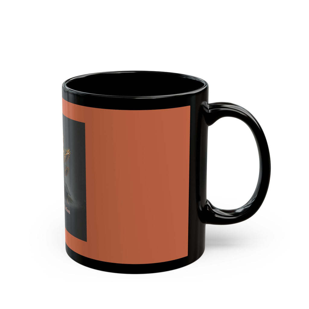Sunflowers Black Mug 11oz – She Runs This Nation