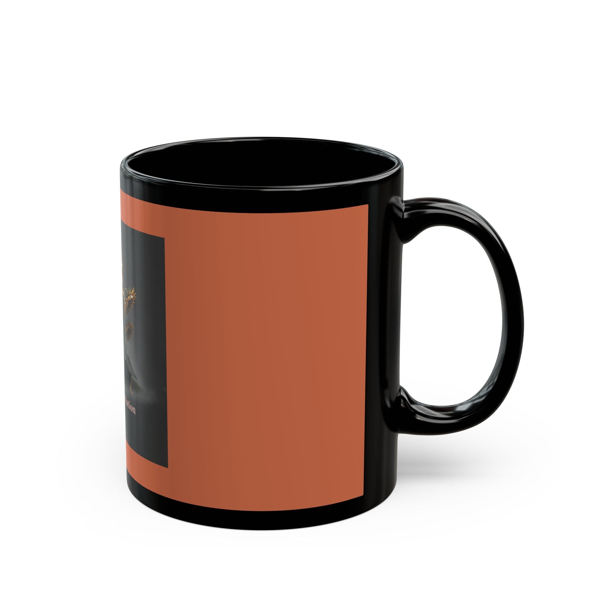 Sunflowers Black Mug 11oz – She Runs This Nation