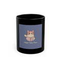 Cats With Glasses Black Mug 11oz – Magic Takes Time