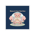 Bear Kiss-Cut Sticker – Bloom at Your Own Pace