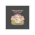Duck In A Cardigan Die-Cut Sticker – Educated and Cute Gentle Strength