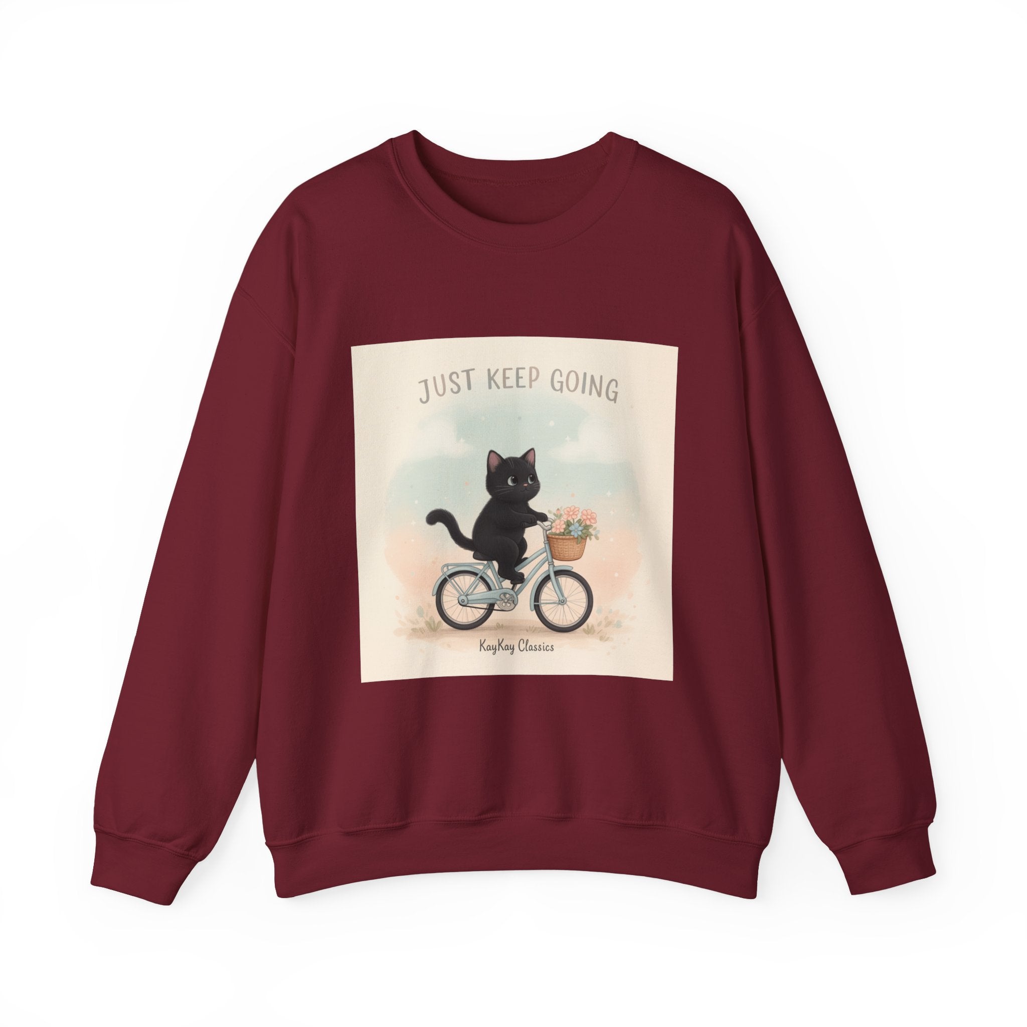 "Design" Black Cat Crewneck | College Girl Gift | Fashion | KayKay Classics