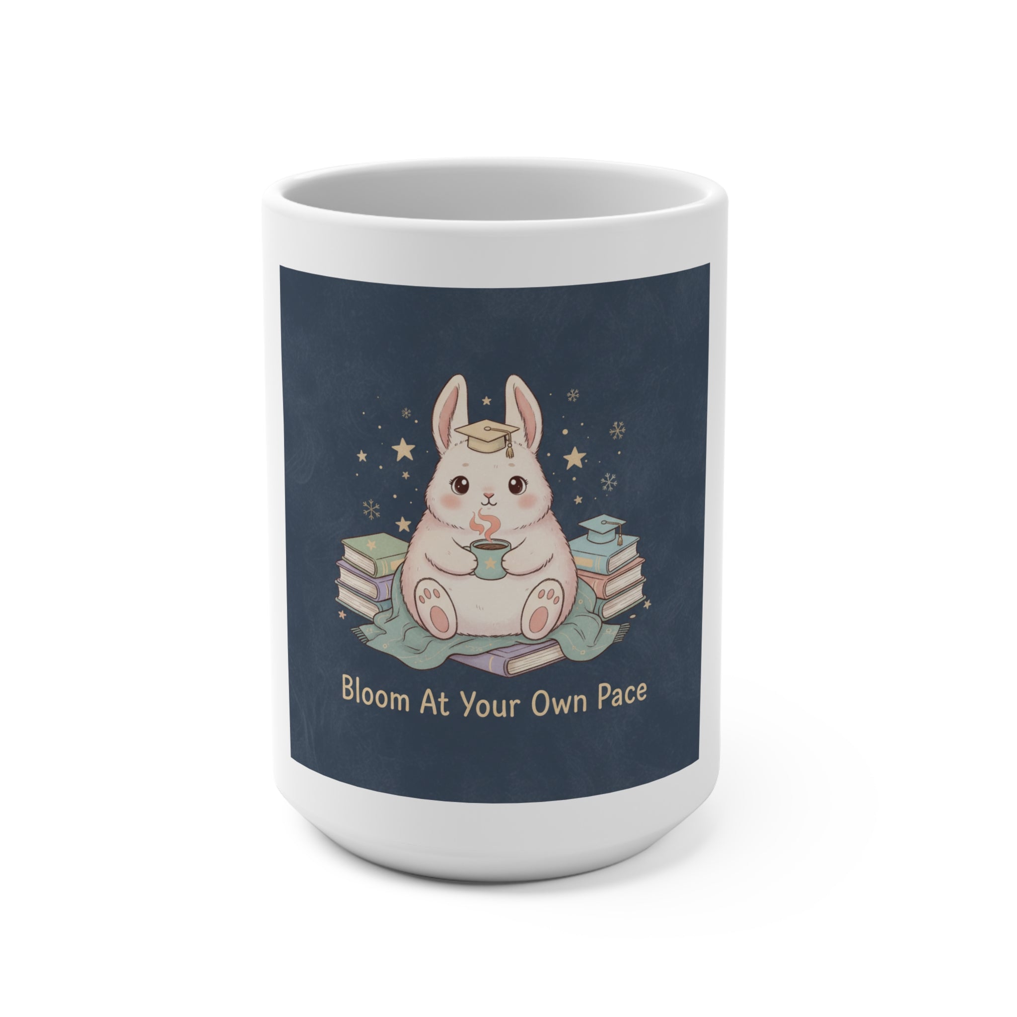 Bunny Mug 15oz – Bloom at Your Own Pace