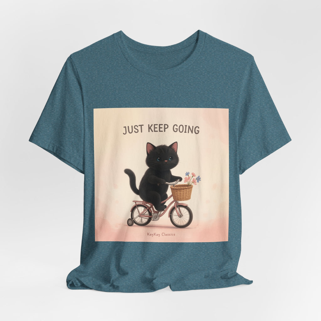 "Life Behind Bars" Black Cat Women Tee | College Girl Gift | Fashion | KayKay Classics