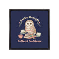Owl Iron-On Patch – Gentle Strength Coffee Confidence