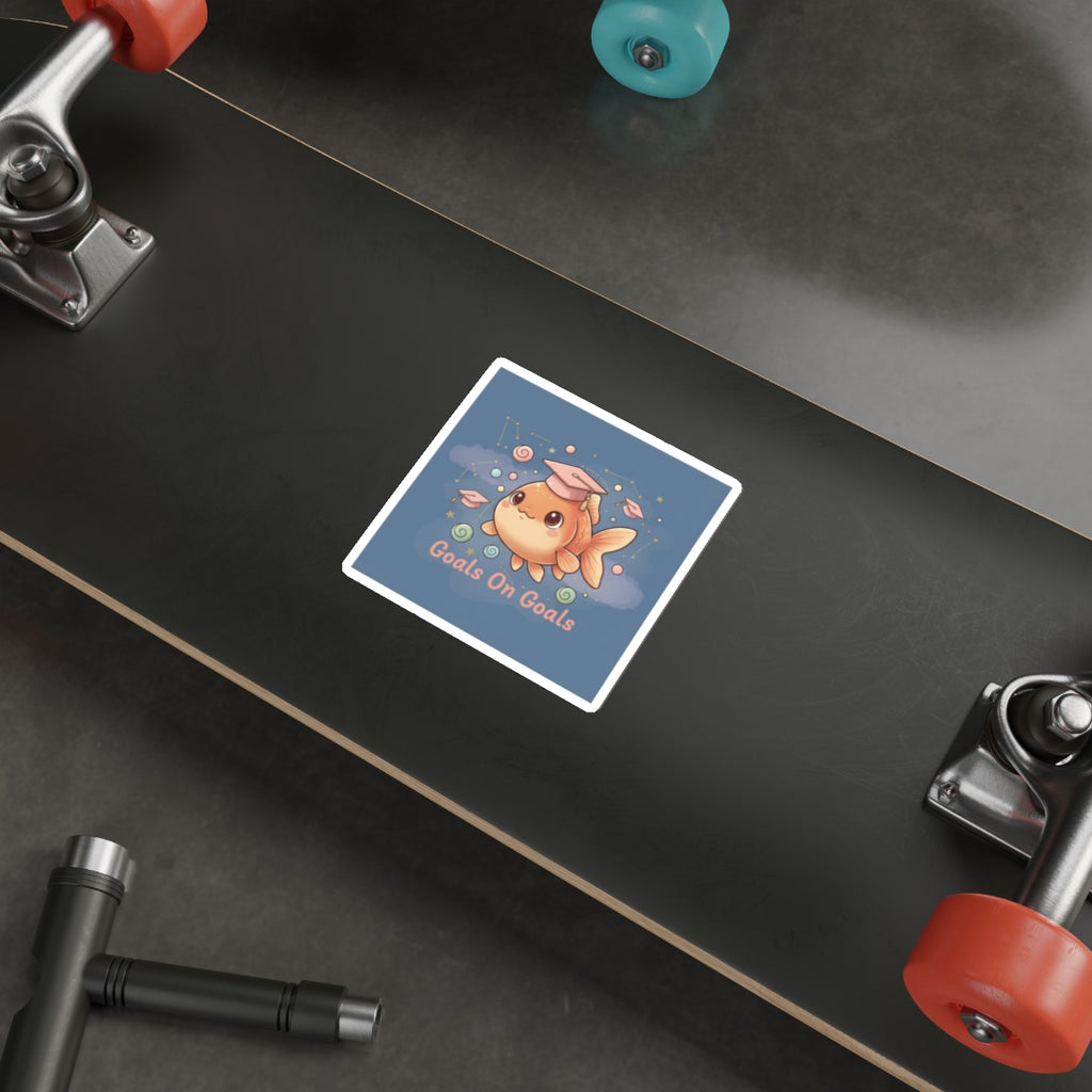 Goldfish Die-Cut Sticker – Goals on Goals