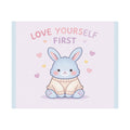 "LOVE YOURSELF FIRST" Black Cat Poster | College Girl Gift | Fashion | KayKay Classics