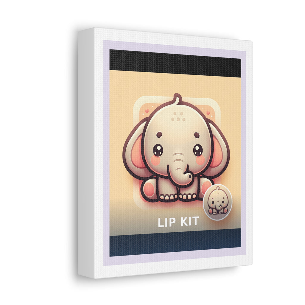 "Lip Kit" Black Cat Canvas | College Girl Gift | Fashion | KayKay Classics