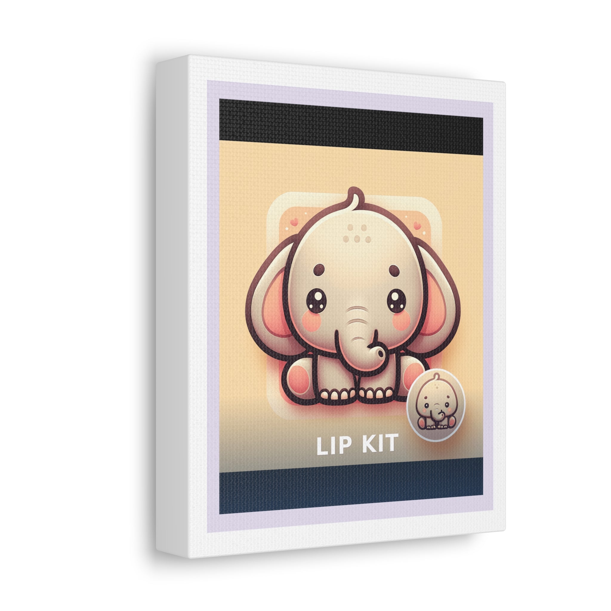 "Lip Kit" Black Cat Canvas | College Girl Gift | Fashion | KayKay Classics