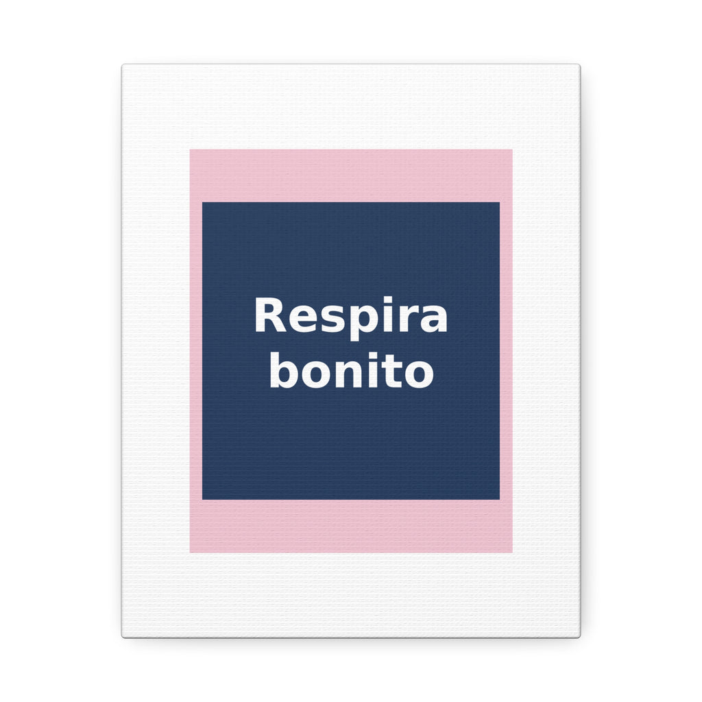"Respira bonito" Black Cat Canvas | Trendy Gift for Her | Lifestyle | KayKay Classics
