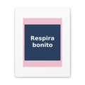"Respira bonito" Black Cat Canvas | Trendy Gift for Her | Lifestyle | KayKay Classics