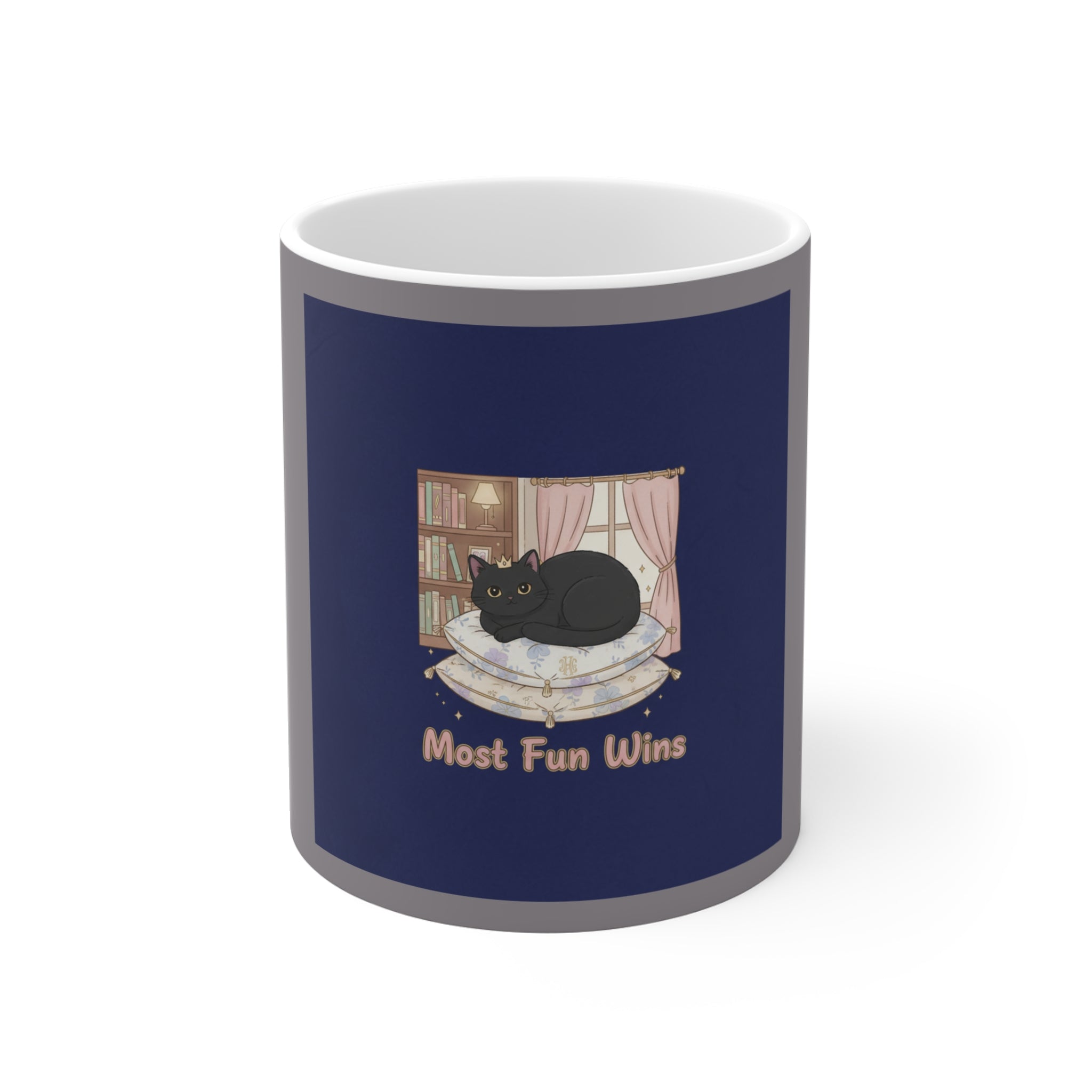 Black Cat Mug 11oz – Most Fun Wins