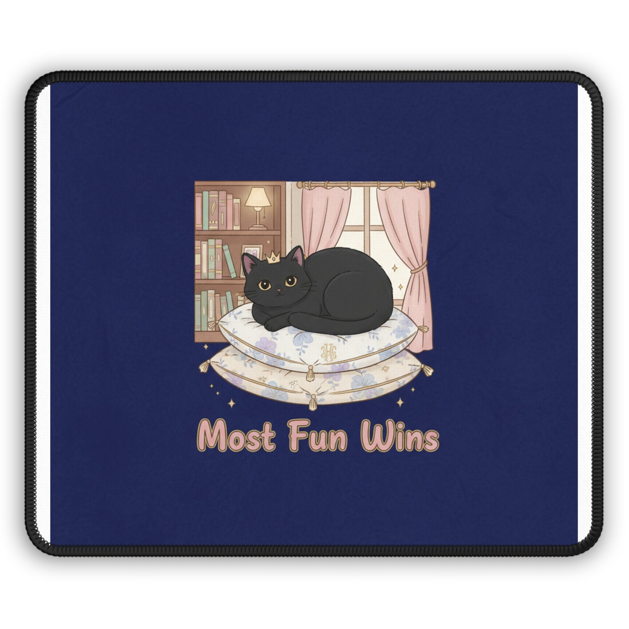 Black Cat Mouse Pad – Most Fun Wins