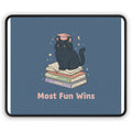 Black Cat Mouse Pad – Most Fun Wins