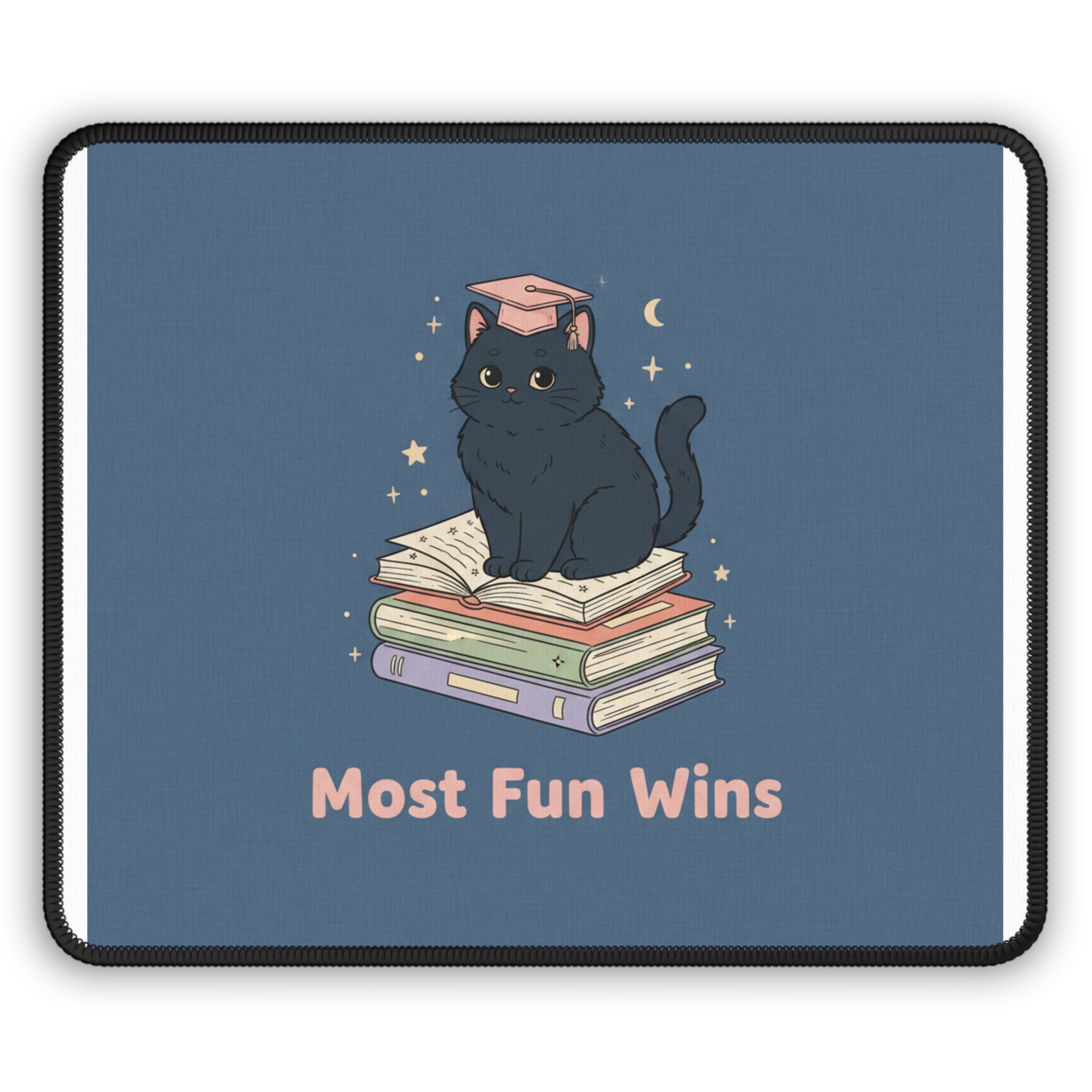 Black Cat Mouse Pad – Most Fun Wins