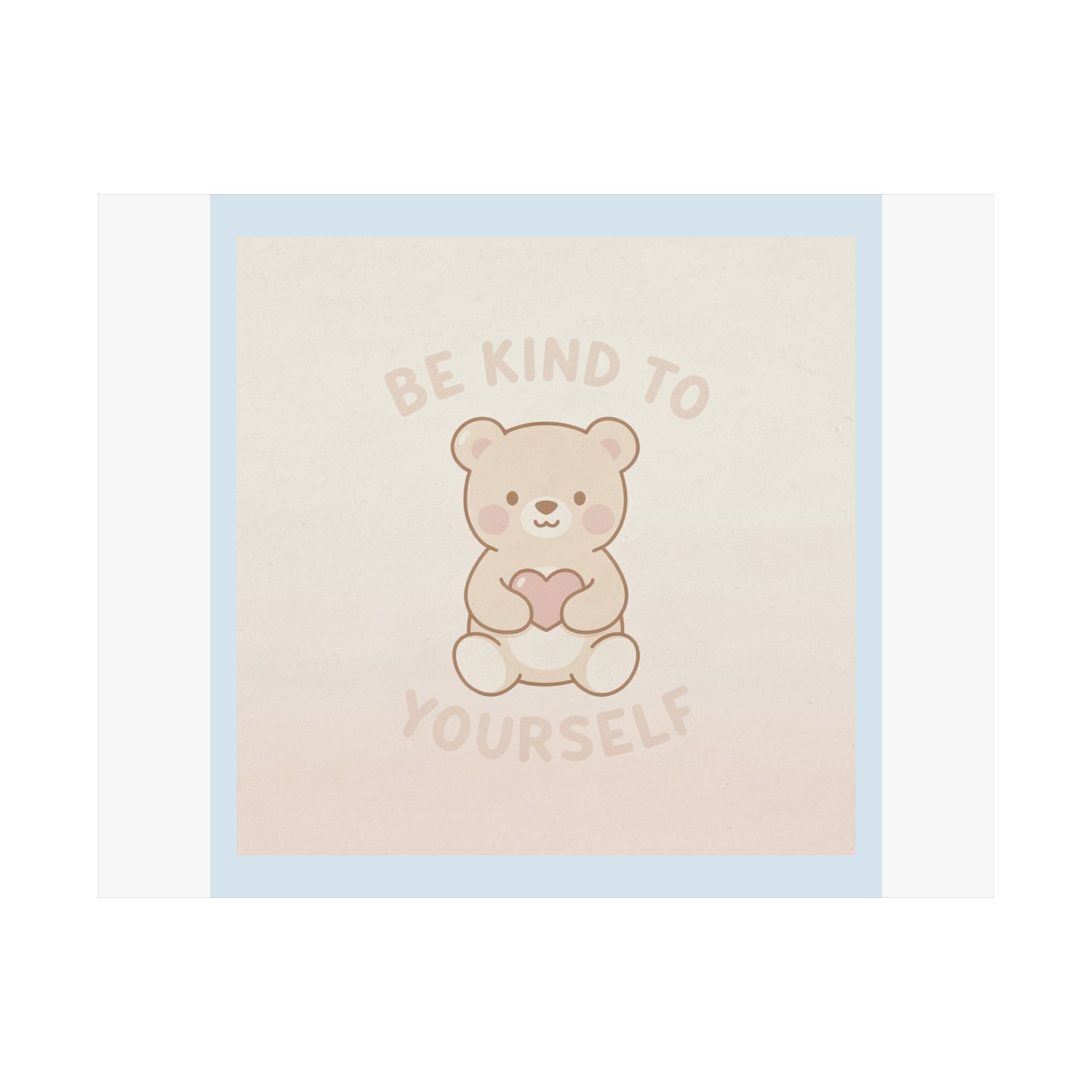 "BE KIND TO YOURSELF" Black Cat Poster | College Girl Gift | Fashion | KayKay Classics